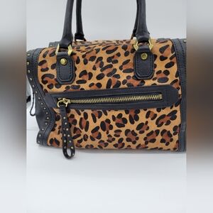 Animal print (calf hair) leather Oryany bag